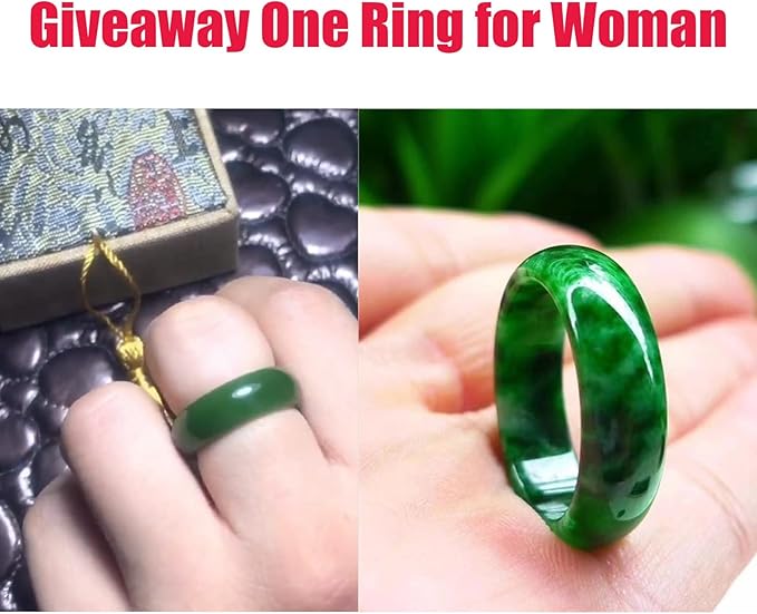 Amazon | 天然グリーン翡翠バングル、ブレスレットチャーム